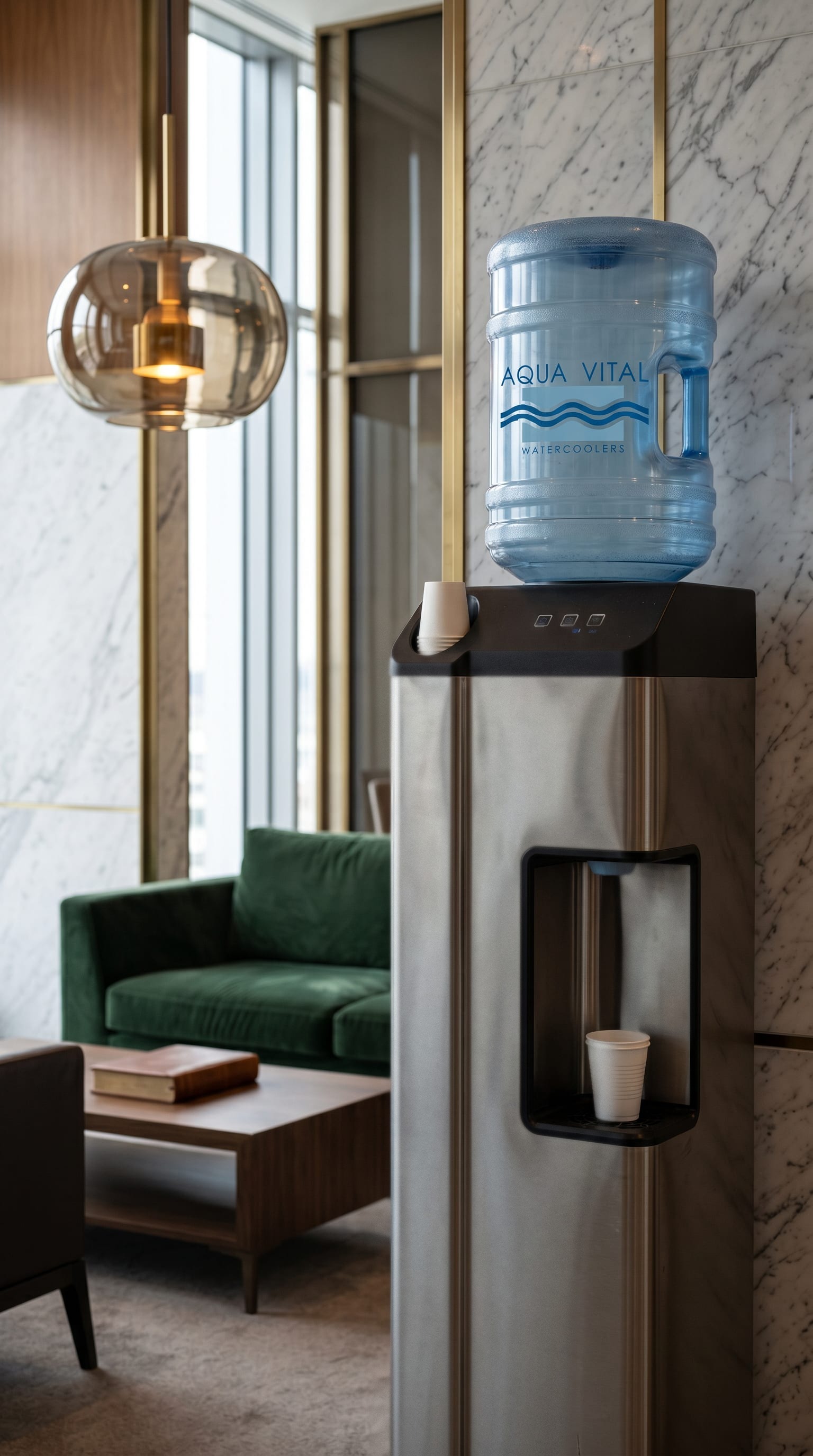 Aqua Vital watercooler in een bedrijfsruimte